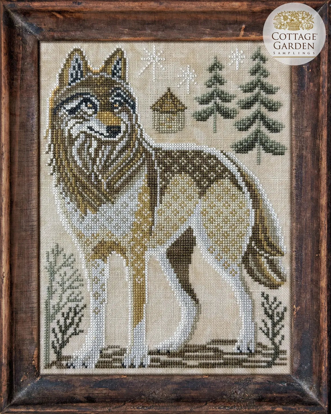 The Wolf - A Year in the Woods II #1 - Cottage Garden Samplings - Cross Stitch Pattern