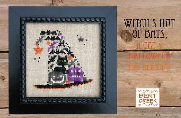 Witch's Hat of Bats - Bent Creek - Cross Stitch Pattern, Needlecraft Patterns, Needlecraft Patterns, The Crafty Grimalkin - A Cross Stitch Store