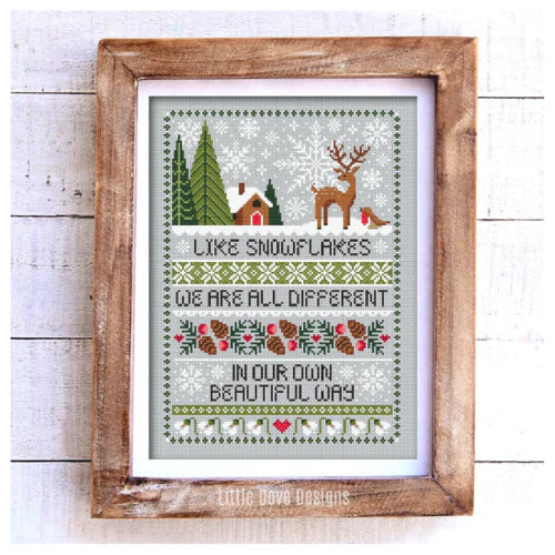 Snowflakes - Little Dove Designs - Cross Stitch Pattern, Needlecraft Patterns, The Crafty Grimalkin - A Cross Stitch Store