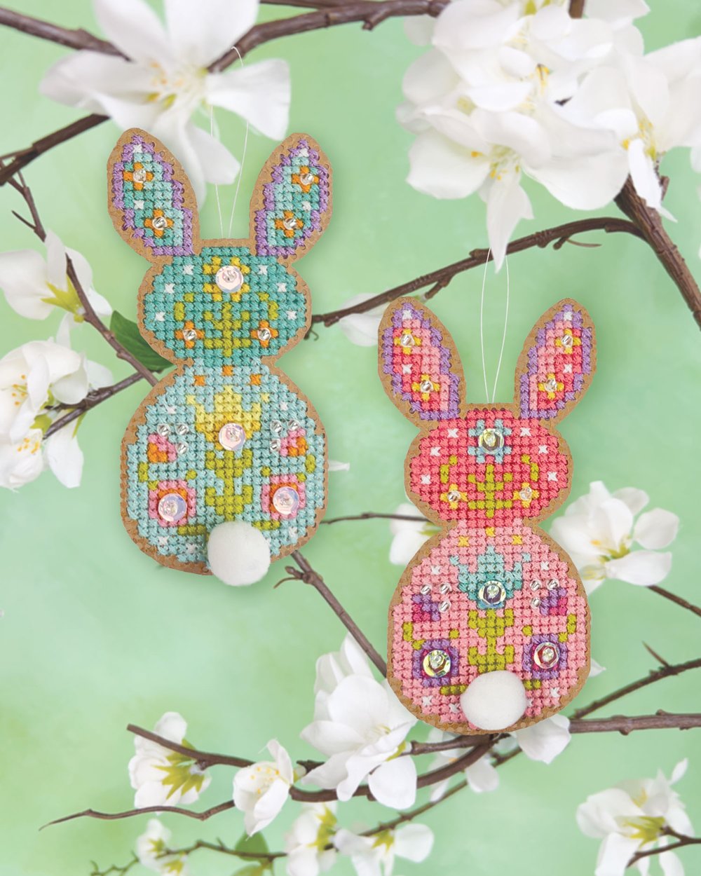 Springamajigs Bunnies - Satsuma Street - Cross Stitch Kit