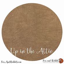 36 Count Linen - Up in the Attic - Fox and Rabbit, Fabric, The Crafty Grimalkin - A Cross Stitch Store