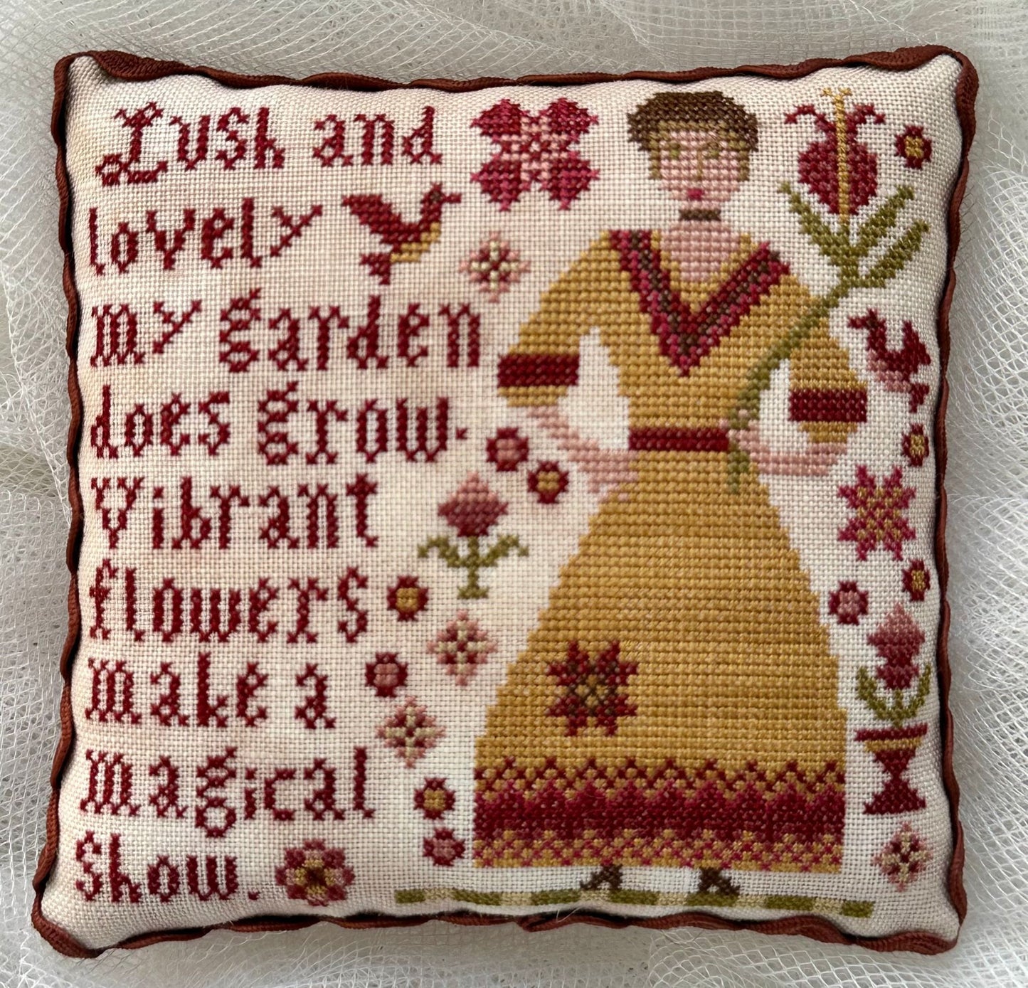 Vibrant Flowers - Kathy Barrick - Cross Stitch Design