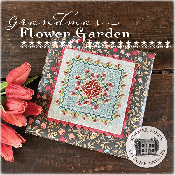 PRE-ORDER Grandma's Flower Garden - Summer House Stitche Works - Cross Stitch Pattern, Needlecraft Patterns, Needlecraft Patterns, The Crafty Grimalkin - A Cross Stitch Store