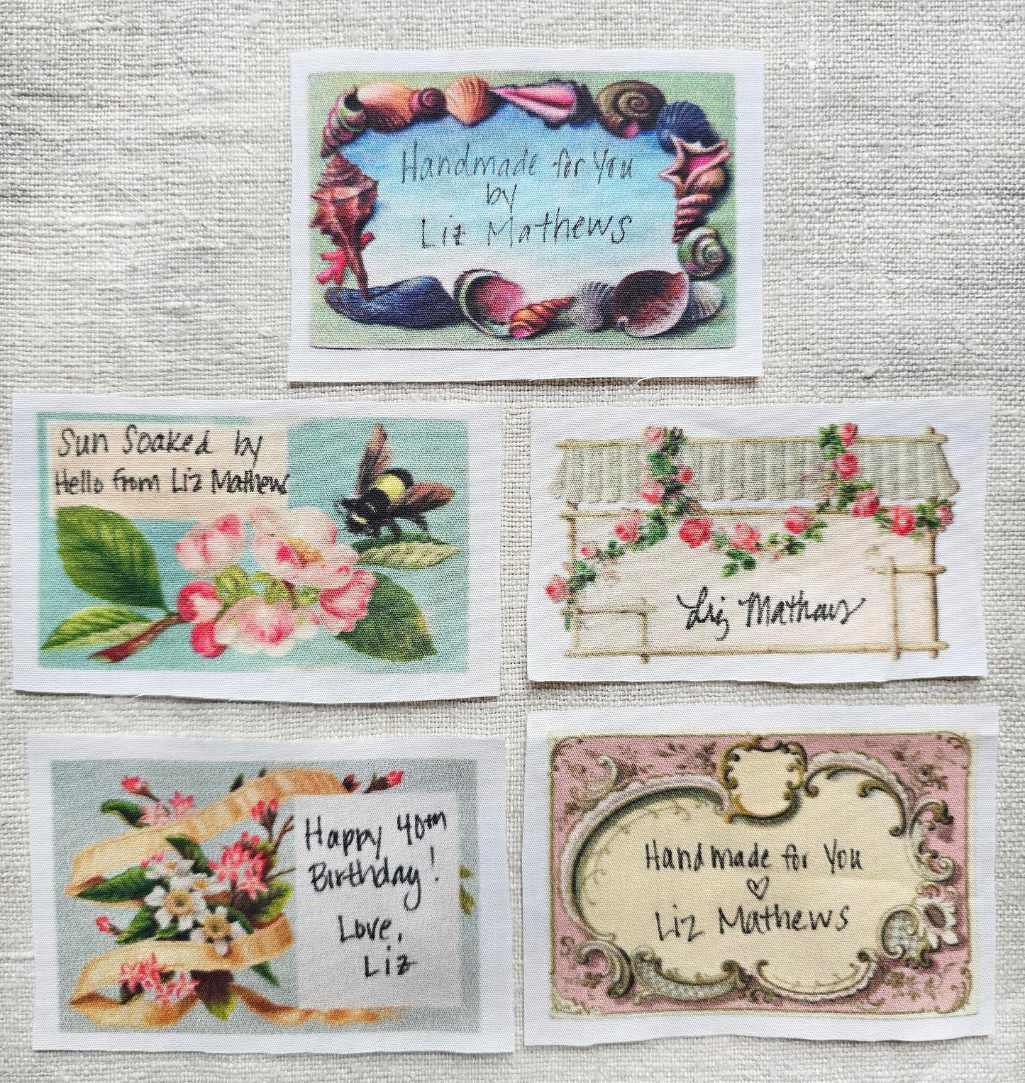 Finishing Patches - Hello From Liz Mathews, Appliques & Patches, The Crafty Grimalkin - A Cross Stitch Store