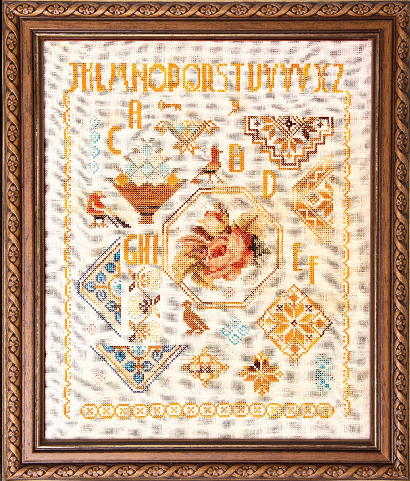 The Robin Quaker - Samplers and Primitives - Cross Stitch Pattern