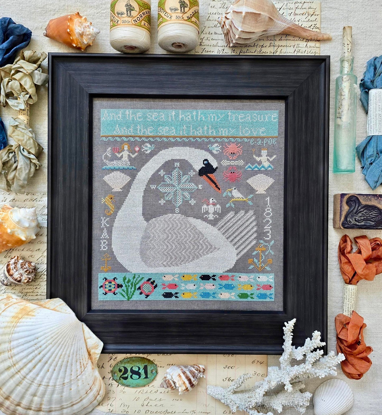 PREORDER The Sea Hath My Love - Kathy Barrick - Cross Stitch Pattern