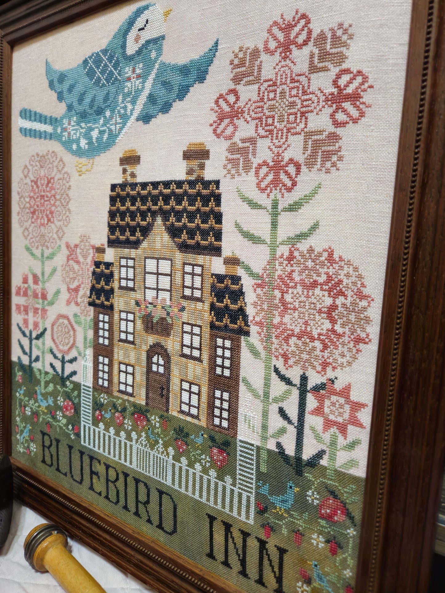 Bluebird Inn - Quaint Rose Needle Arts - Cross Stitch Pattern