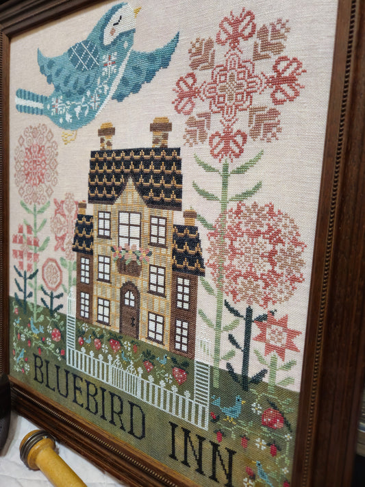 Bluebird Inn - Quaint Rose Needle Arts - Cross Stitch Pattern