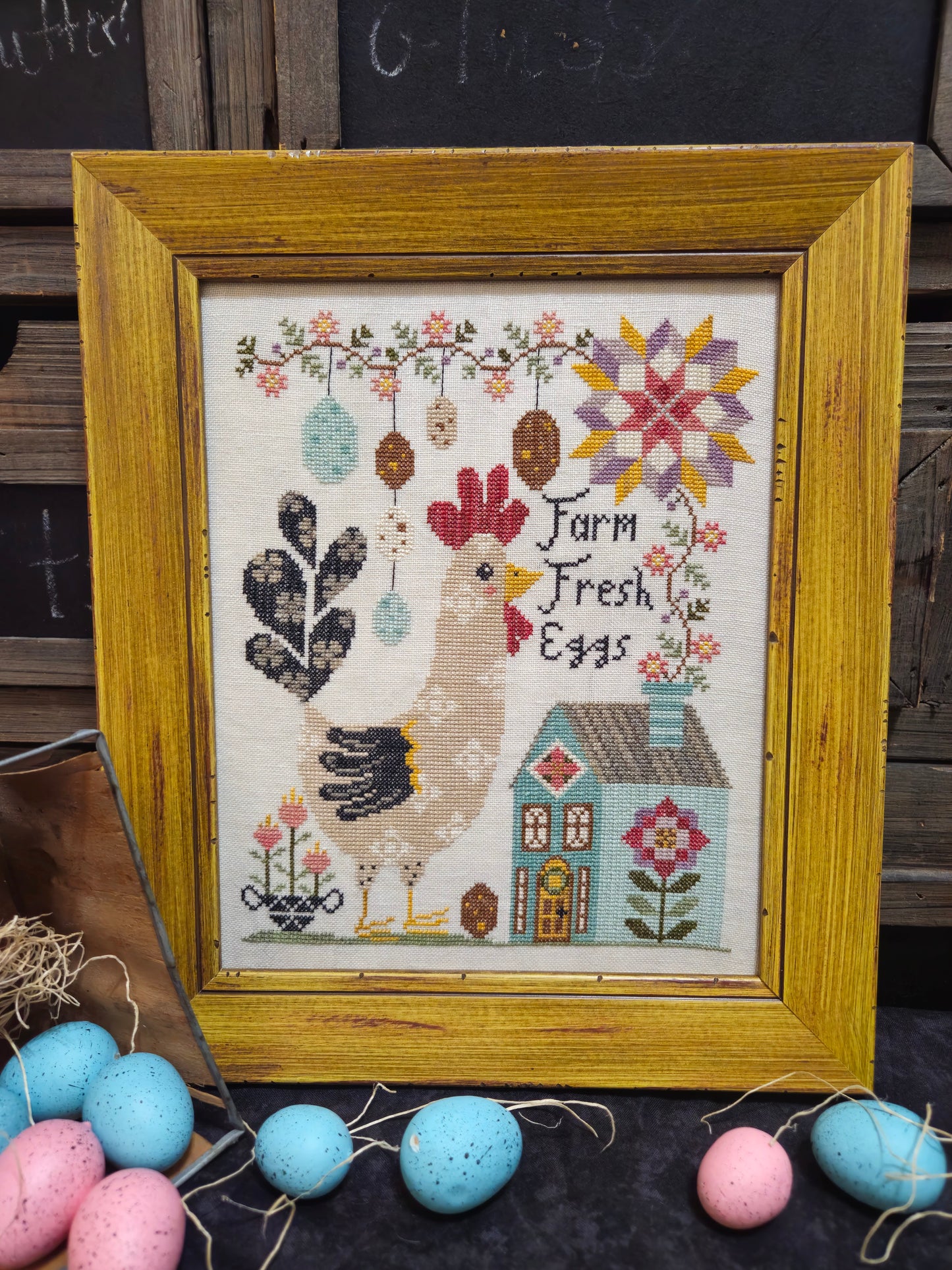 Rudy Rooster - Quaint Rose Needle Arts - Cross Stitch Pattern
