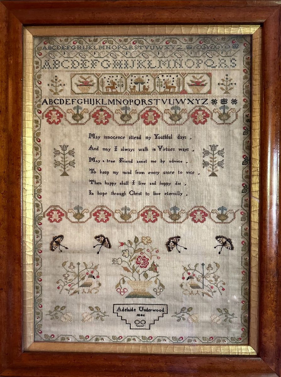Adelaide Underwood 1846 The Antique - Cross Stitch Antiques - Cross Stitch Pattern