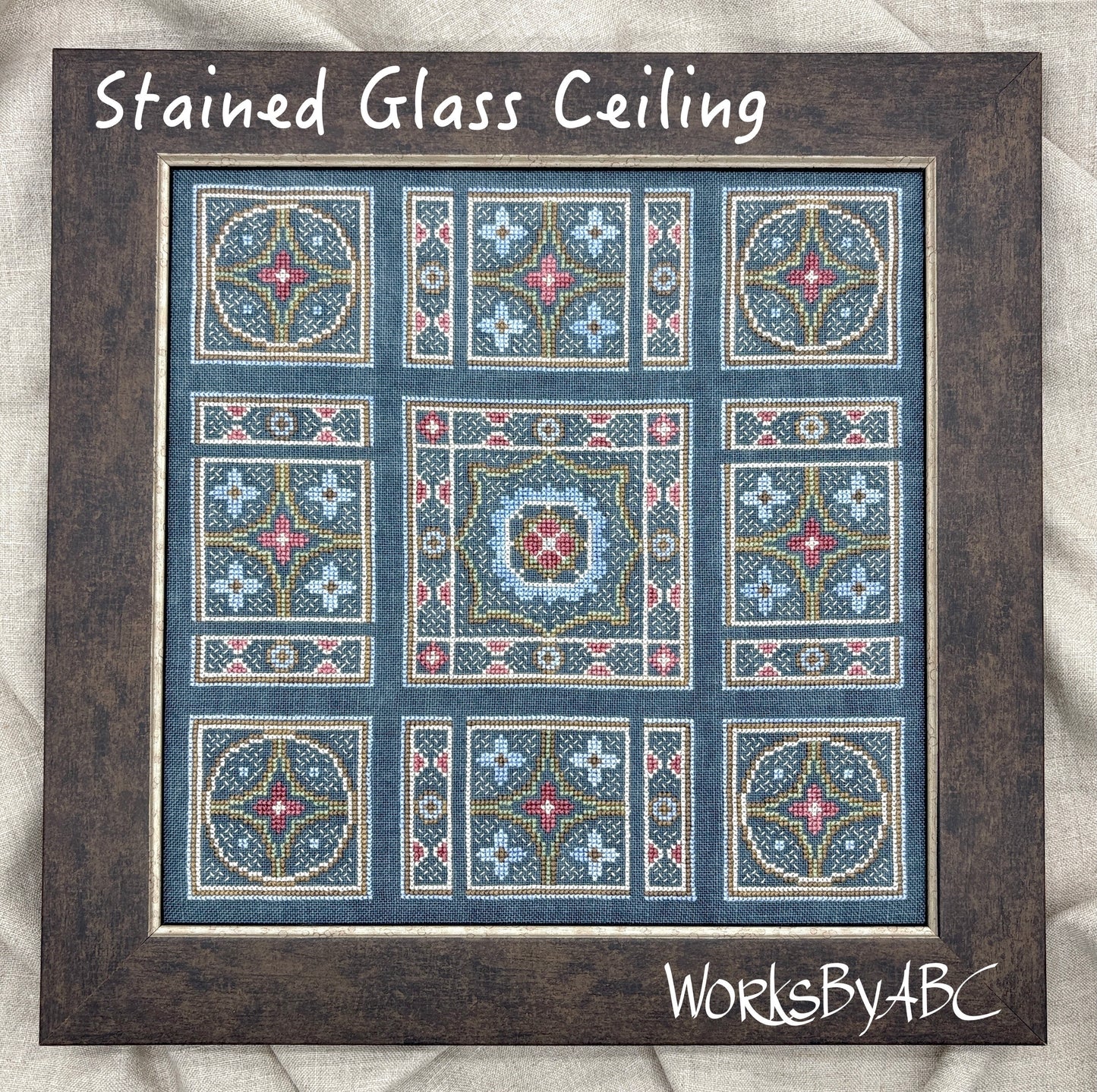 Stained Glass Ceiling - Works by ABC - Cross Stitch Pattern