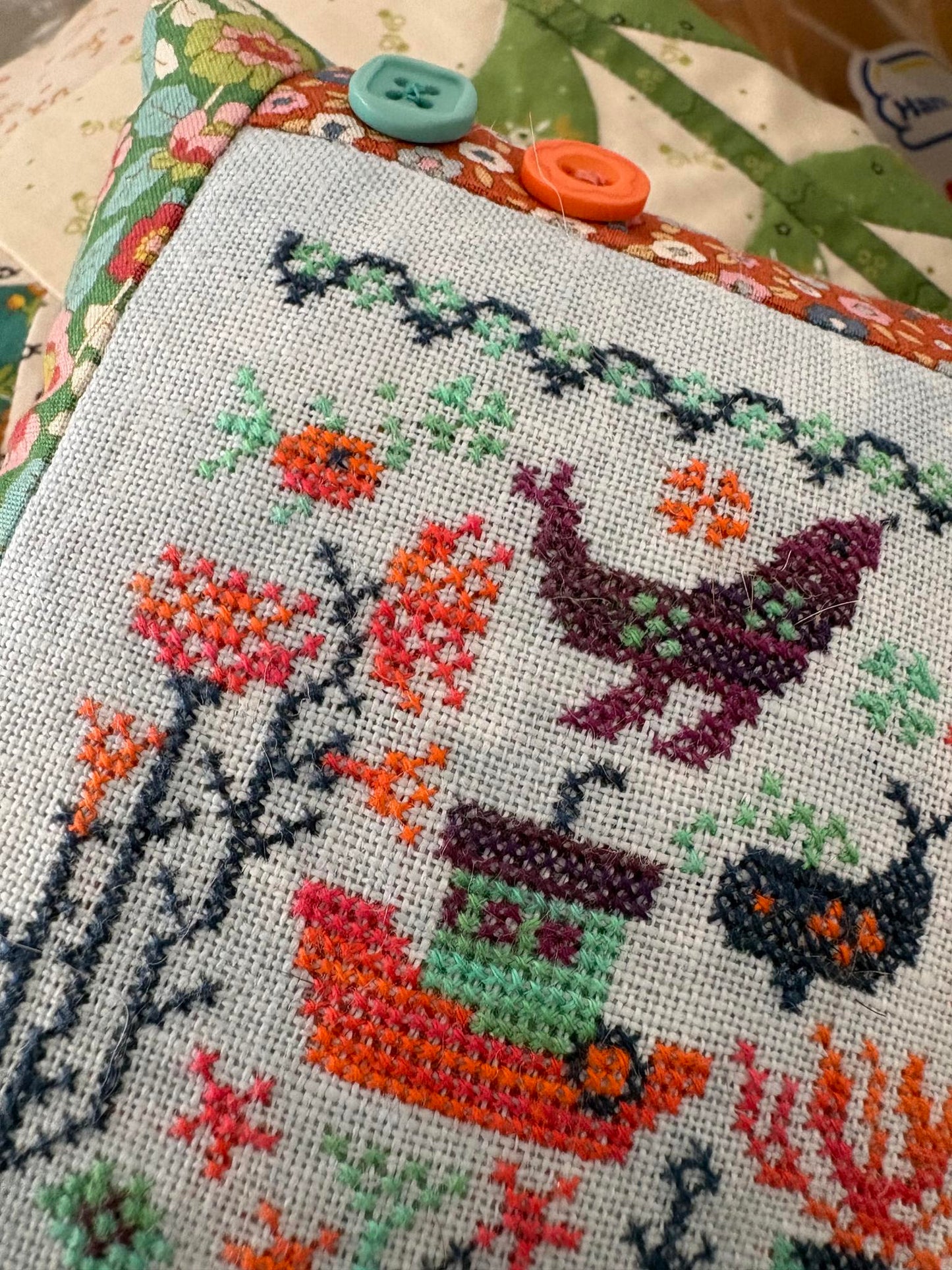 Houseboat Hangout - Pansy Patch - Cross Stitch Pattern