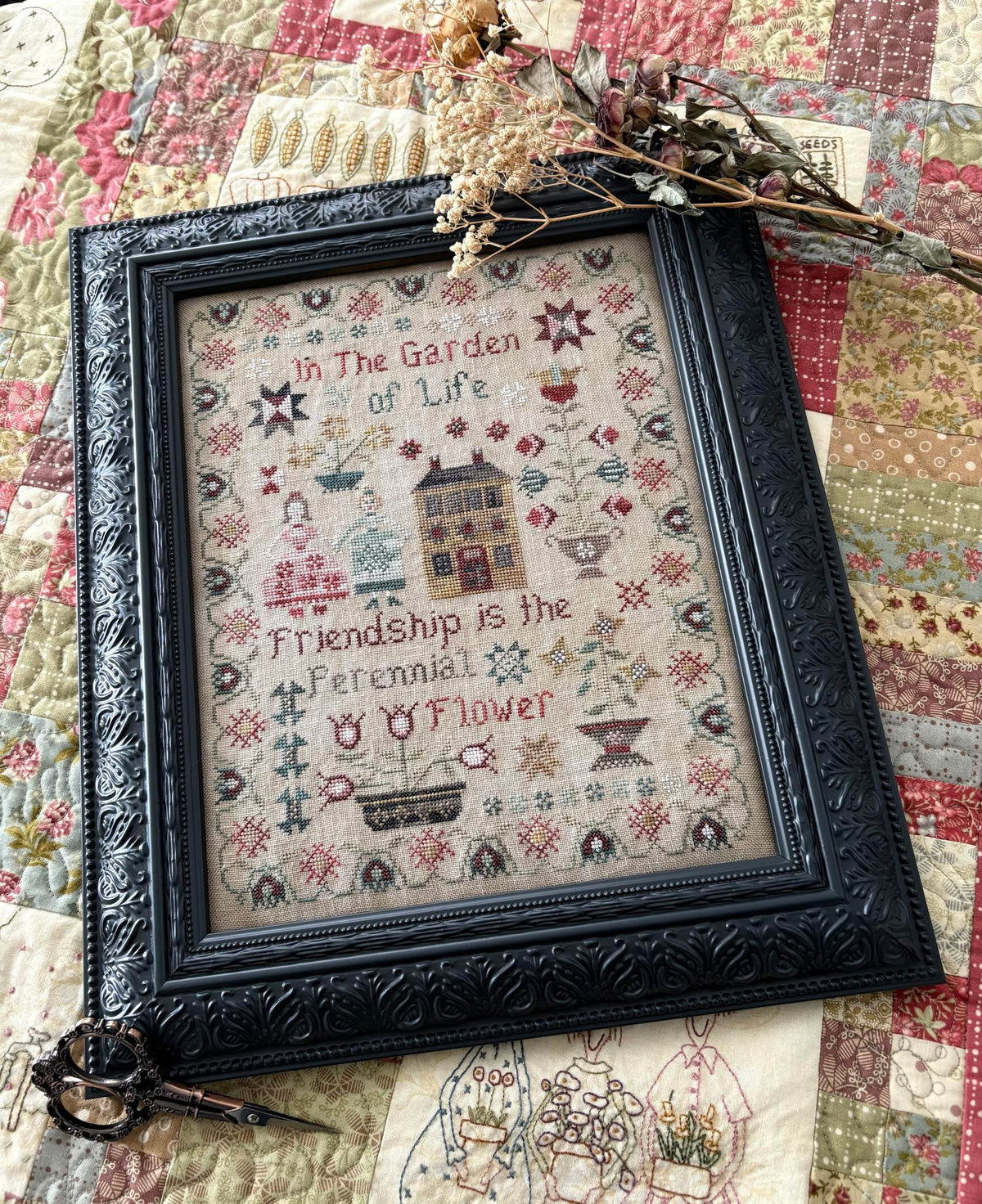 Perennial Flower Sampler - Pansy Patch - Cross Stitch Pattern, Needlecraft Patterns, The Crafty Grimalkin - A Cross Stitch Store