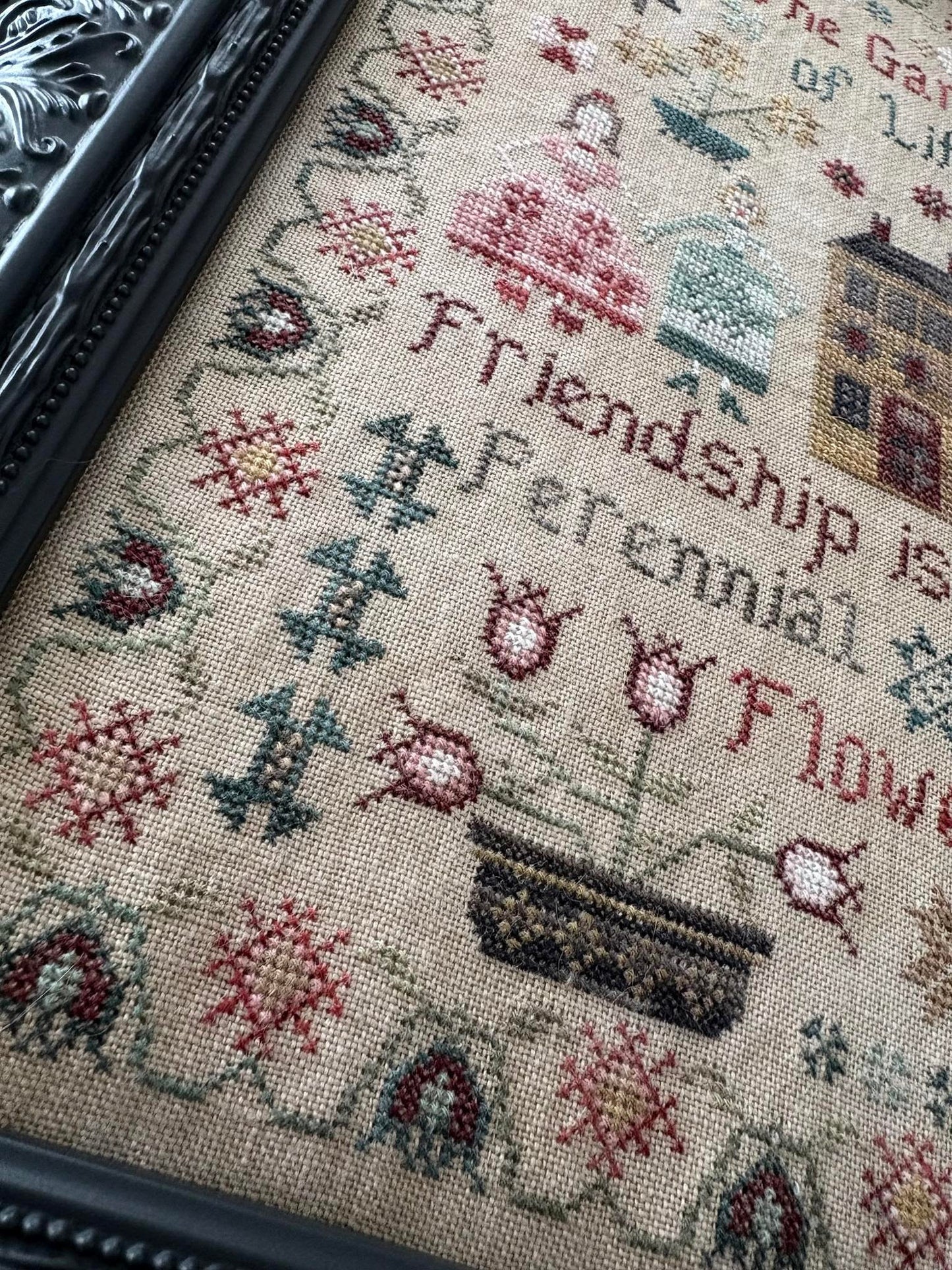 PREORDER Perennial Flower Sampler - Pansy Patch - Cross Stitch Pattern