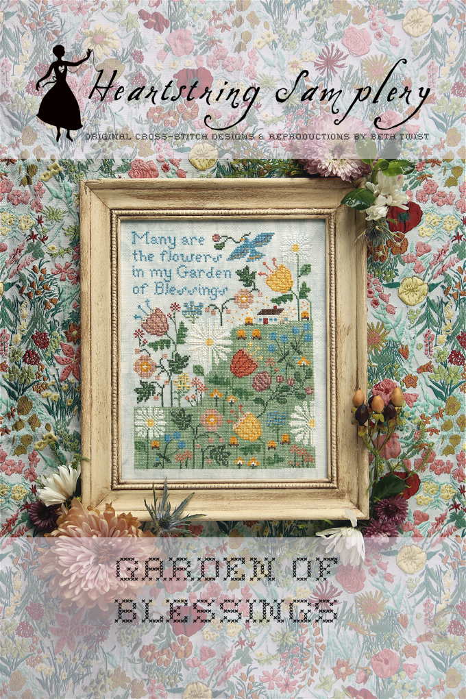 PREORDER Garden of Blessings - Heartstring Samplery - Cross Stitch Pattern