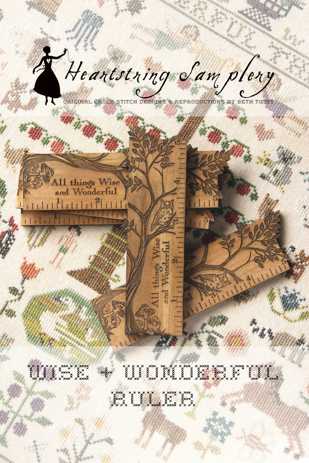PREORDER Wise + Wonderful Ruler - Heartstring Samplery