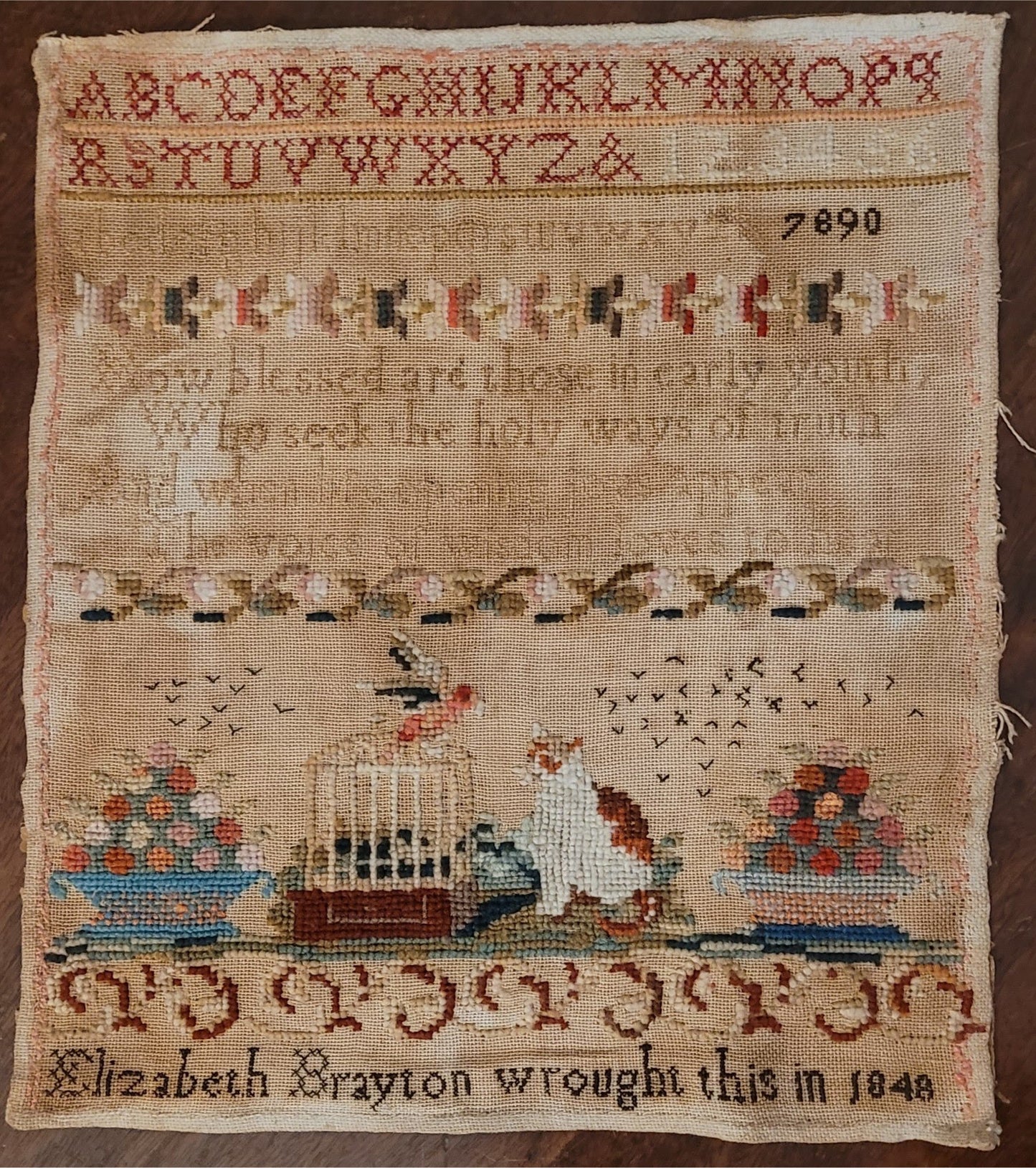 PREORDER Elizabeth Brayton Sampler - Crowsfeetstitching - Cross Stitch Pattern
