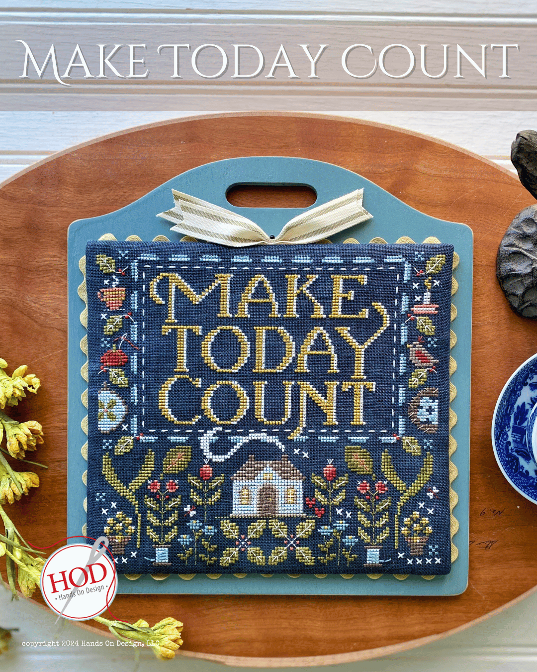 Make Today Count - Hands on Design - Cross Stitch Pattern, Needlecraft Patterns, The Crafty Grimalkin - A Cross Stitch Store