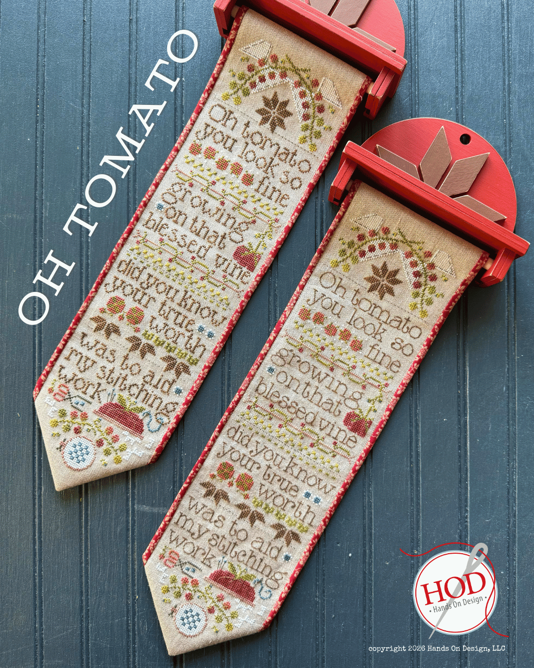 Oh Tomato - Hands on Design - Cross Stitch Pattern, Needlecraft Patterns, The Crafty Grimalkin - A Cross Stitch Store