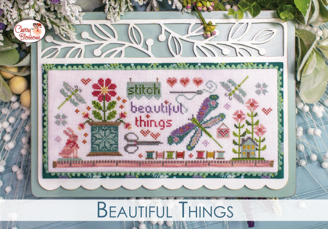PREORDER Beautiful Things - Cherry Blossoms - Cross Stitch Pattern, Needlecraft Patterns, The Crafty Grimalkin - A Cross Stitch Store