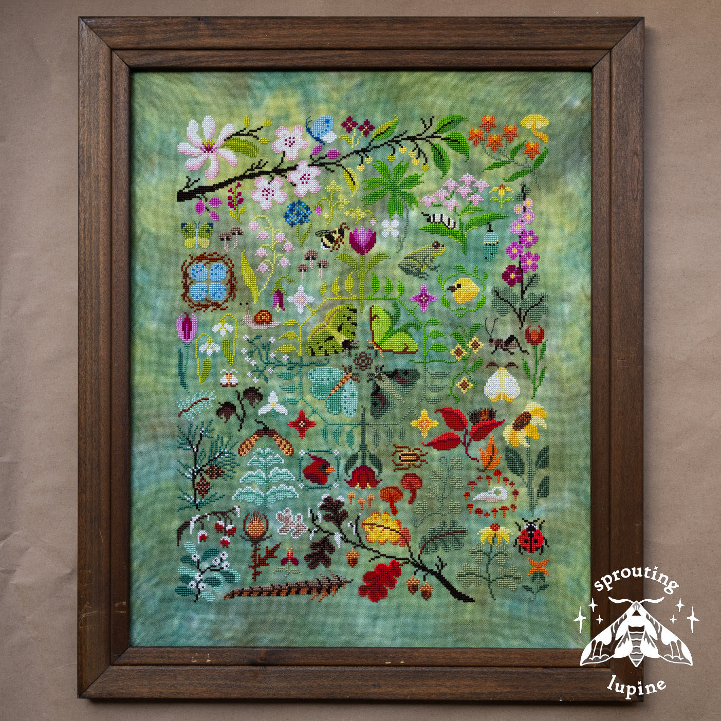 PREORDER Nature’s Journey - Sprouting Lupine - Cross Stitch Pattern