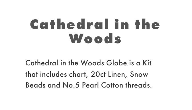 Cathedral in the Woods - Bent Creek - Cross Stitch Pattern