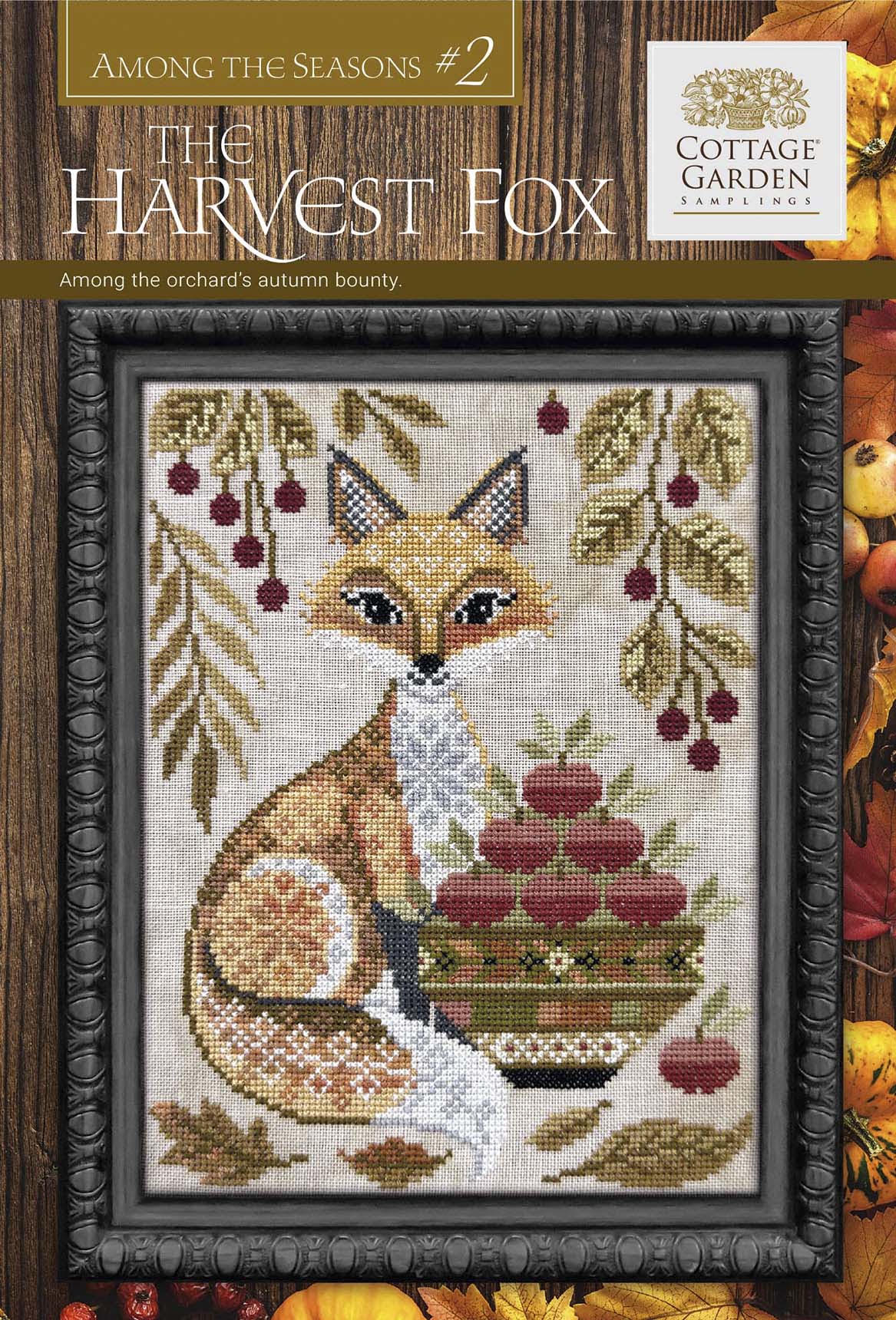 PREORDER The Harvest Fox, Among The Seasons #2 | Cottage Garden Samplings | Cross Stitch Pattern
