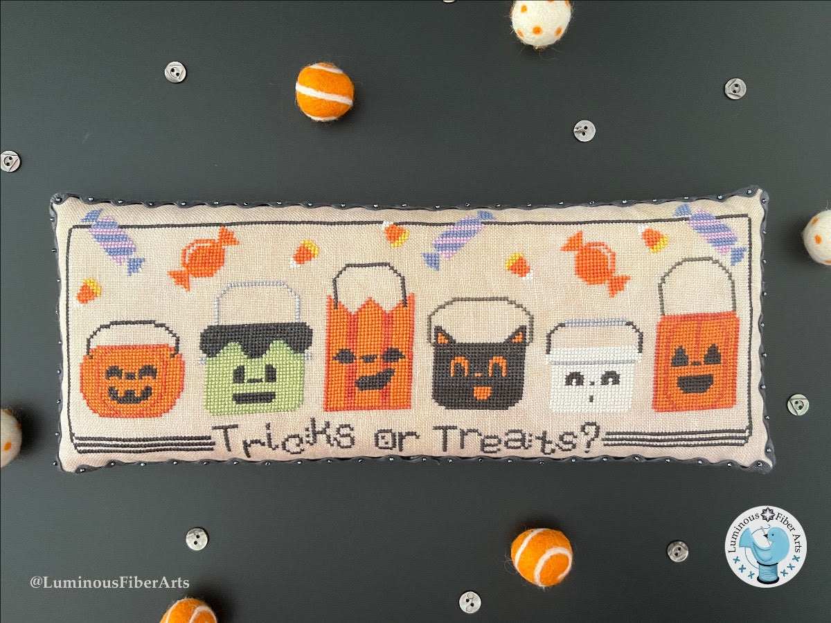 PREORDER Spooky Sweets - Luminous Fiber Arts - Cross Stitch Pattern, Needlecraft Patterns, The Crafty Grimalkin - A Cross Stitch Store