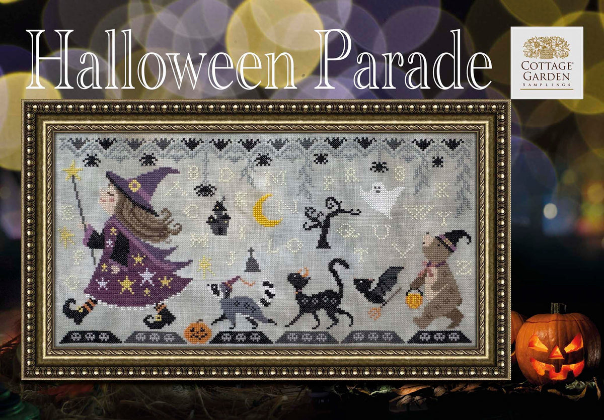 PREORDER Halloween Parade - Cottage Garden Samplings - Cross Stitch Pattern