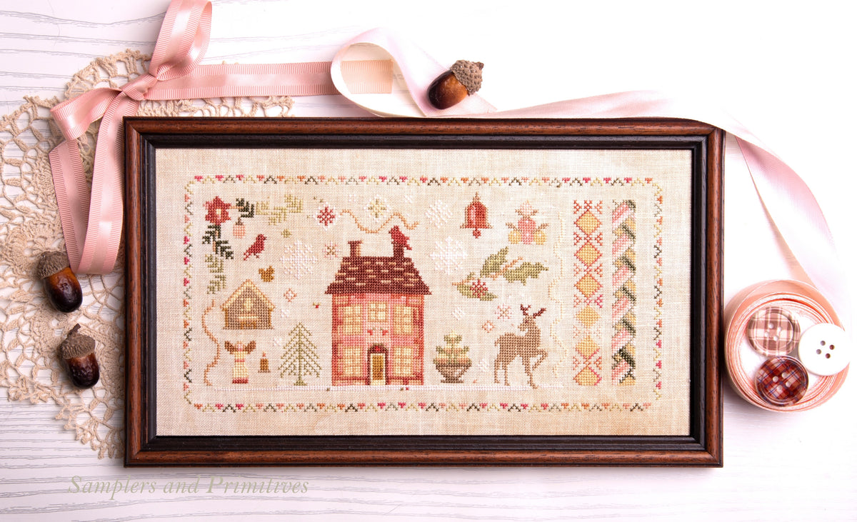 PREORDER Be Merry - Samplers and Primitives - Cross Stitch Pattern, Needlecraft Patterns, The Crafty Grimalkin - A Cross Stitch Store