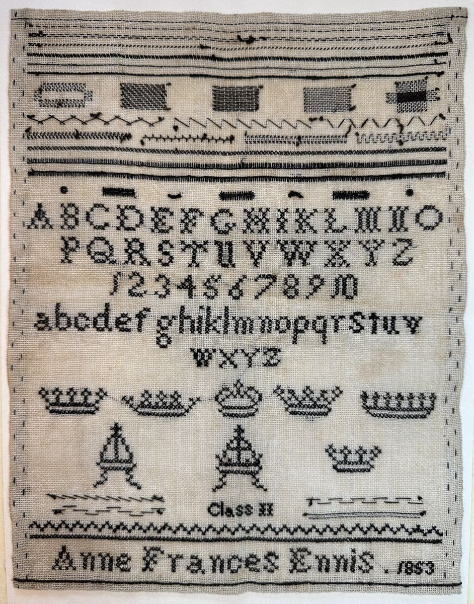 PREORDER Anne Frances Kirkpatrick, Black Crowns - Cross Stitch Antiques - Cross Stitch Pattern