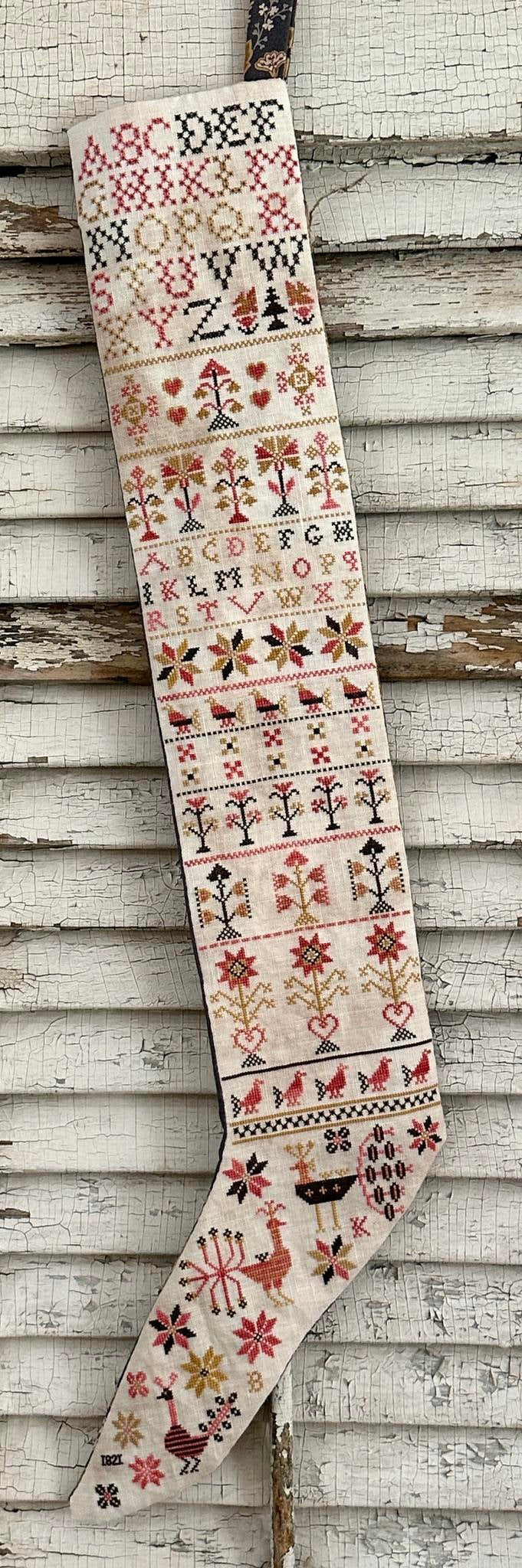 PREORDER Pennsylvania Dutch Stocking - Kathy Barrick - Cross Stitch Pattern