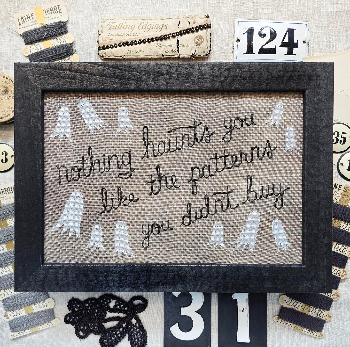 PREORDER Patterns You Didn't Buy - Hello from Liz Mathews - Cross Stitch Pattern