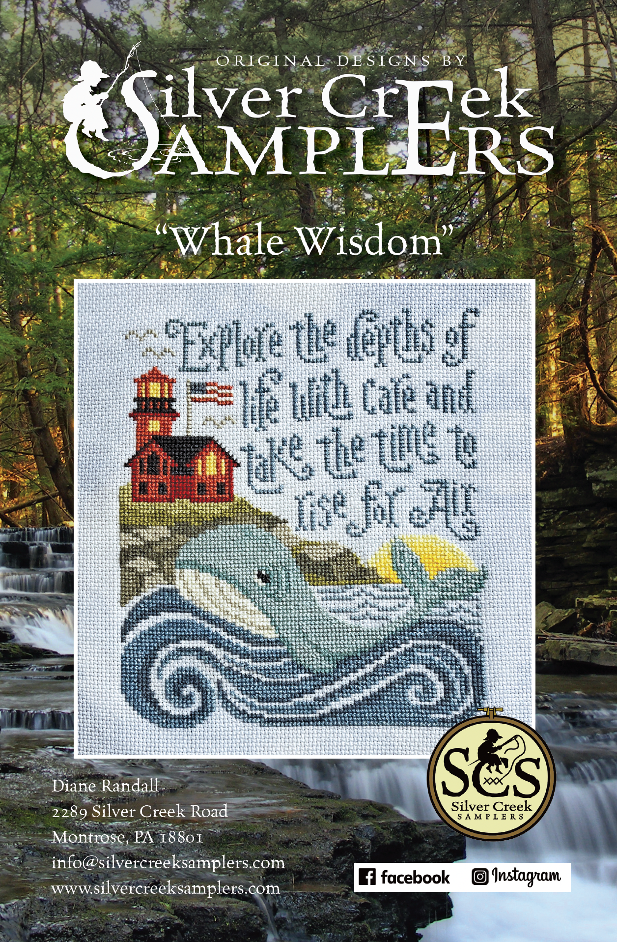 Whale Wisdom - Silver Creek Samplers - Cross Stitch Pattern