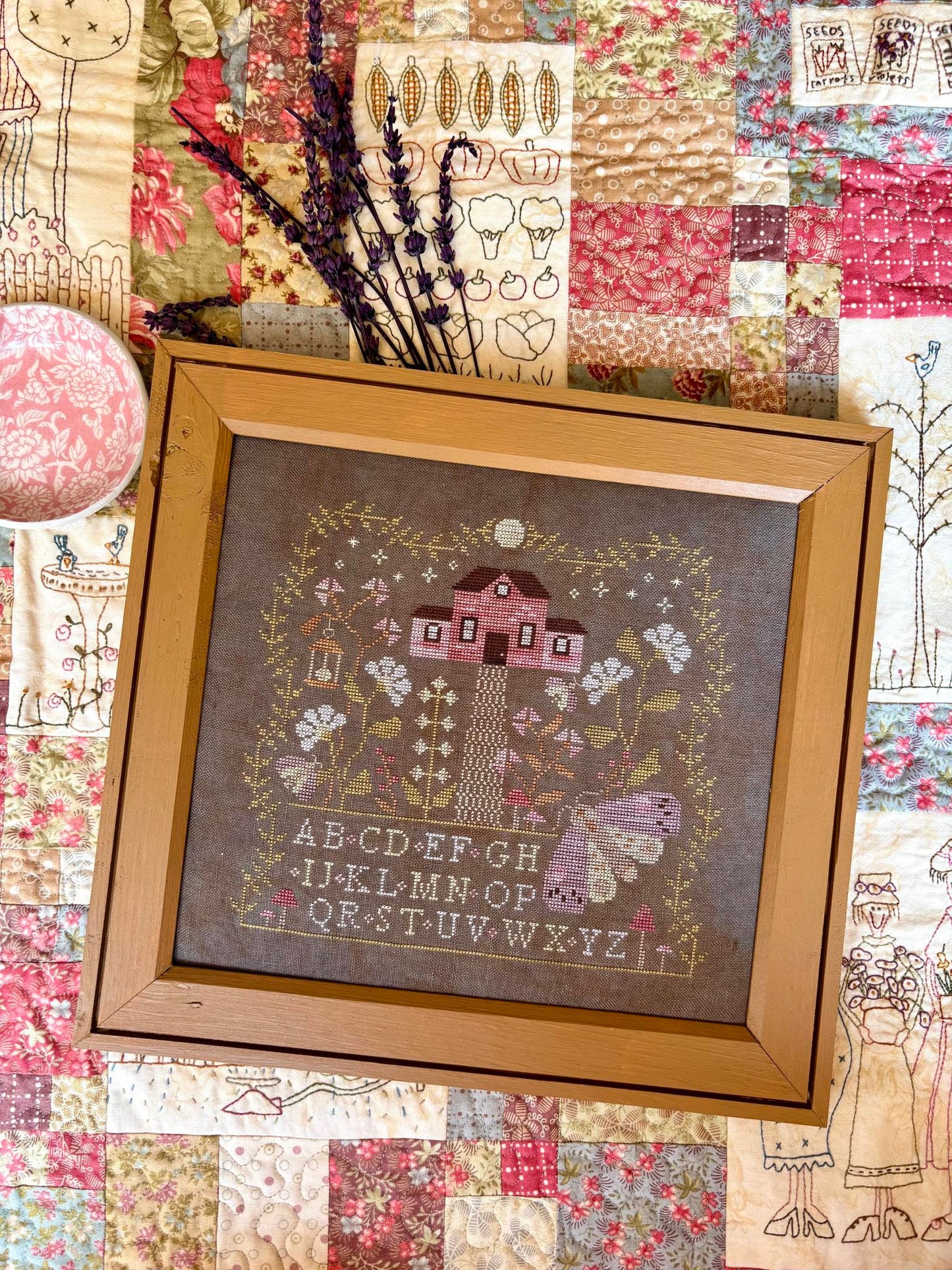 PREORDER Moonlight Garden Sampler - Blueberry Ridge - Cross Stitch Pattern