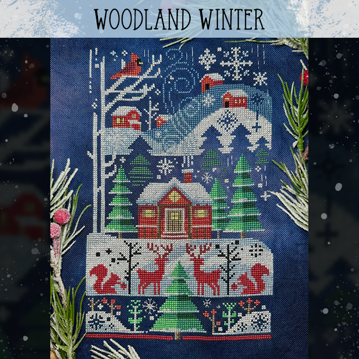 Woodland Winter - Autumn Lane - Cross Stitch Pattern
