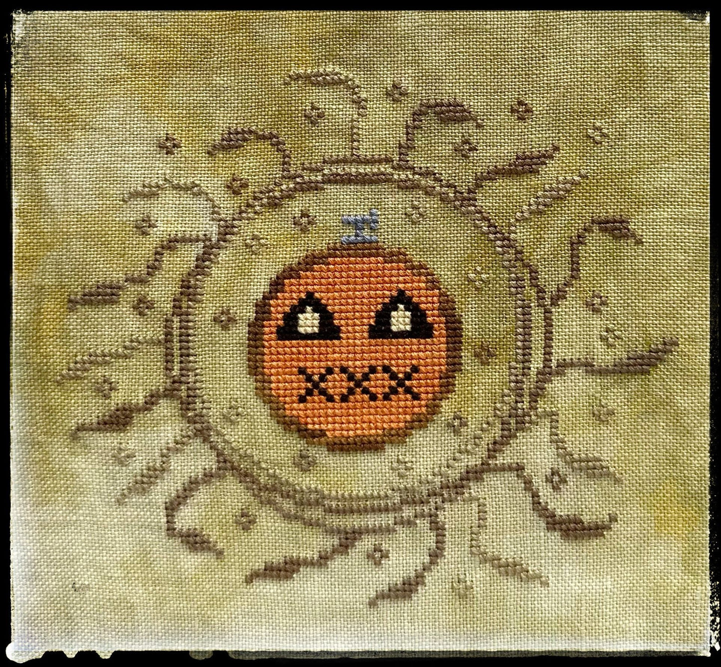 PRE-ORDER Pumpkin Wreath - Lucy Beam Love in Stitches - Cross Stitch Pattern, Needlecraft Patterns, The Crafty Grimalkin - A Cross Stitch Store