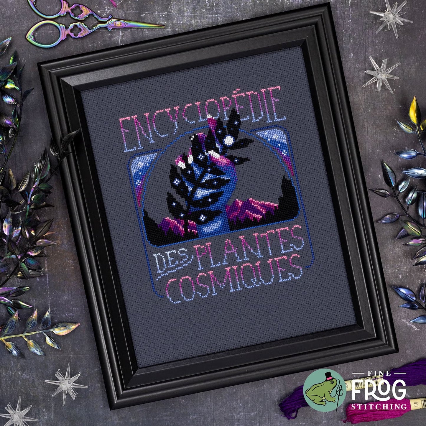 Cosmic Plant Book - Fine Frog Stitching - Cross Stitch Pattern