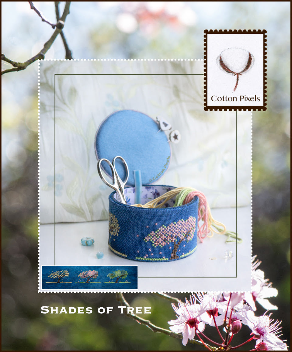 PREORDER Shades of Tree - Cotton Pixels - Cross Stitch Pattern