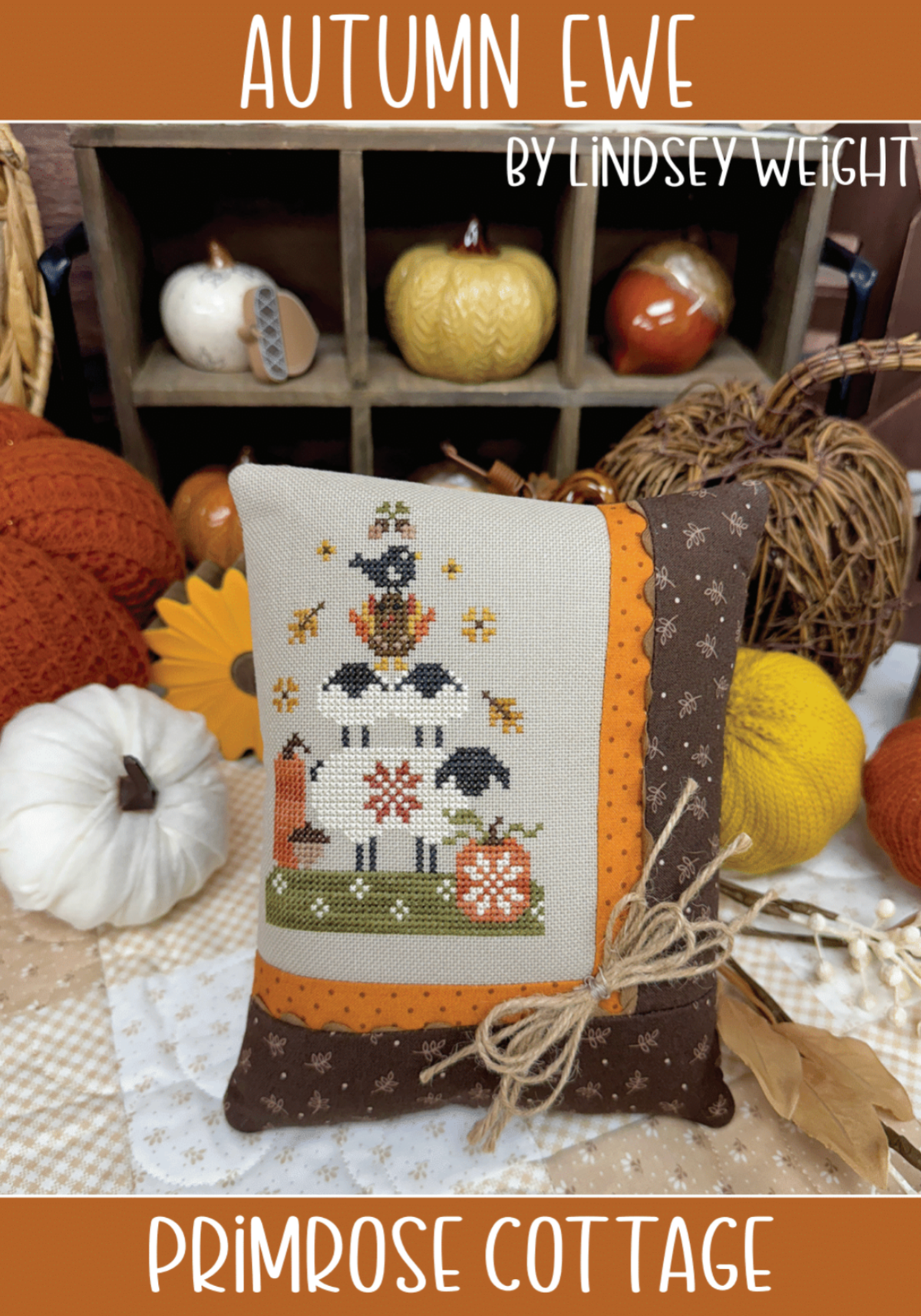 Autumn Ewe - Primrose Cottage - Cross Stitch Pattern, Needlecraft Patterns, Needlecraft Patterns, The Crafty Grimalkin - A Cross Stitch Store
