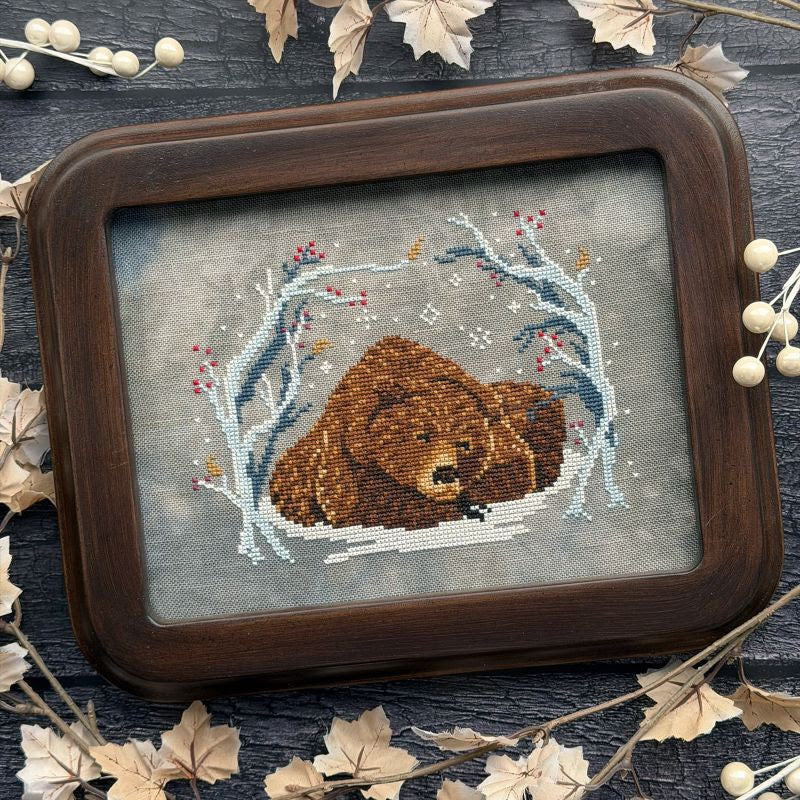 PREORDER Bear in the Den - Stitch Crypt - Cross Stitch Pattern