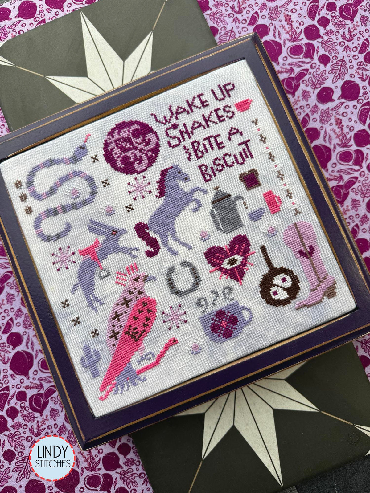 Good Western Morning - Lindy Stitches - Cross Stitch Pattern, Needlecraft Patterns, The Crafty Grimalkin - A Cross Stitch Store