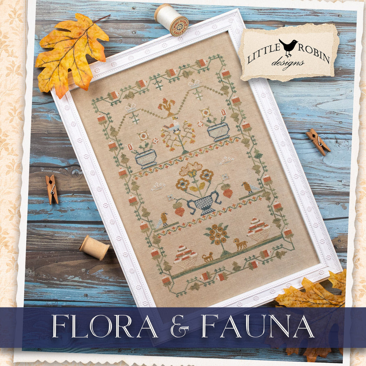 PREORDER Flora and Fauna - Little Robin Designs - Cross Stitch Pattern
