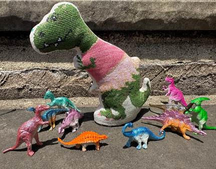 PREORDER T-Rex Tutu - Rebel Stitcher - Cross Stitch Pattern