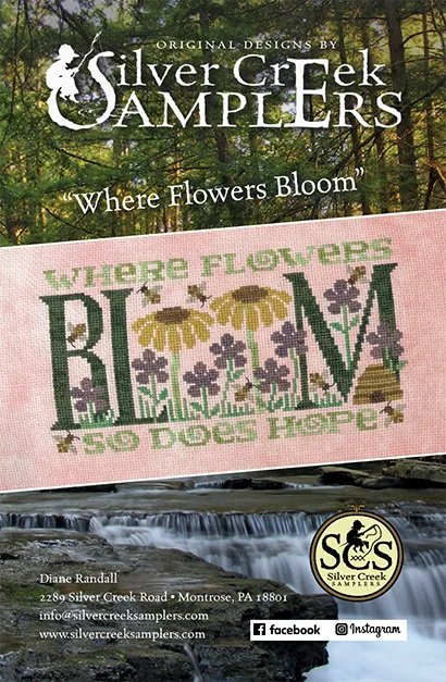 Where Flowers Bloom - Silver Creek Samplers - Cross Stitch Pattern