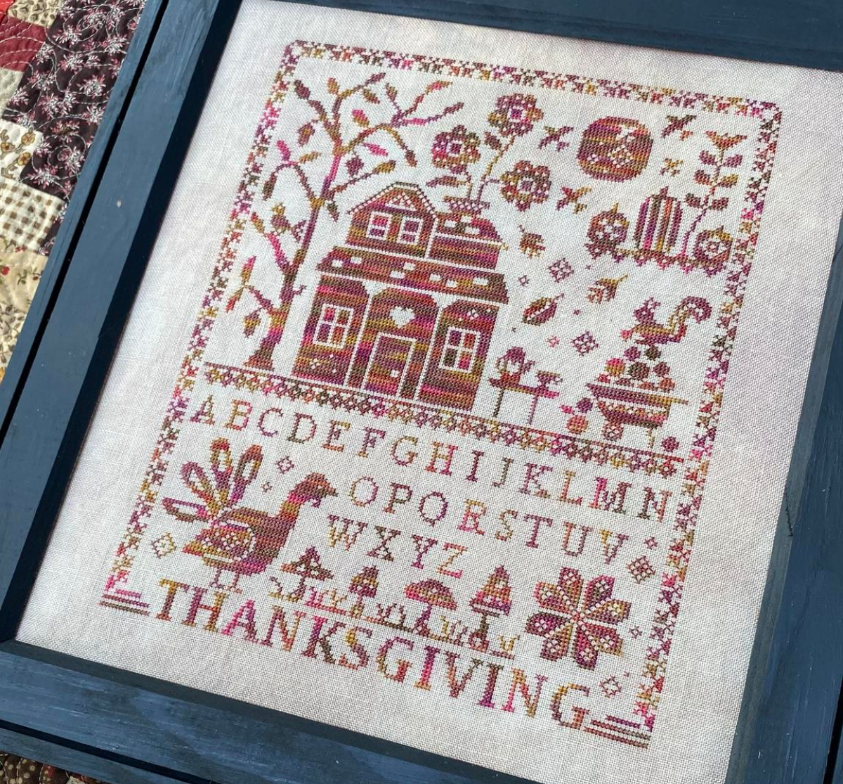 Sampler Holidays: Thanksgiving - Blueberry Ridge - Cross Stitch Pattern