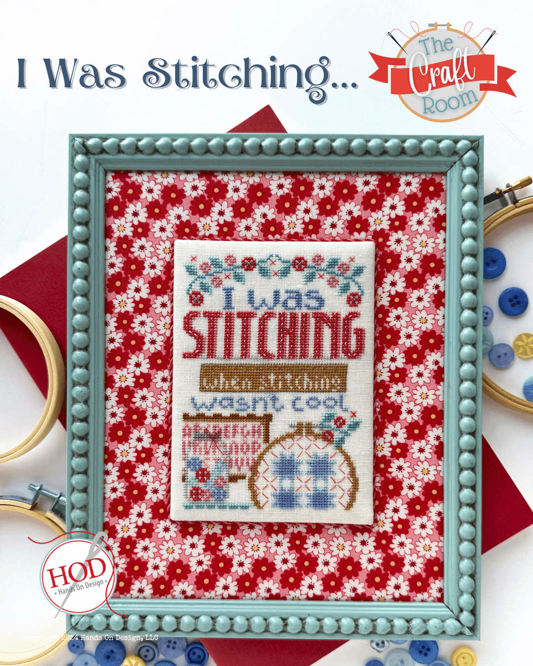 I Was Stitching... - Hands on Design - Cross Stitch Pattern