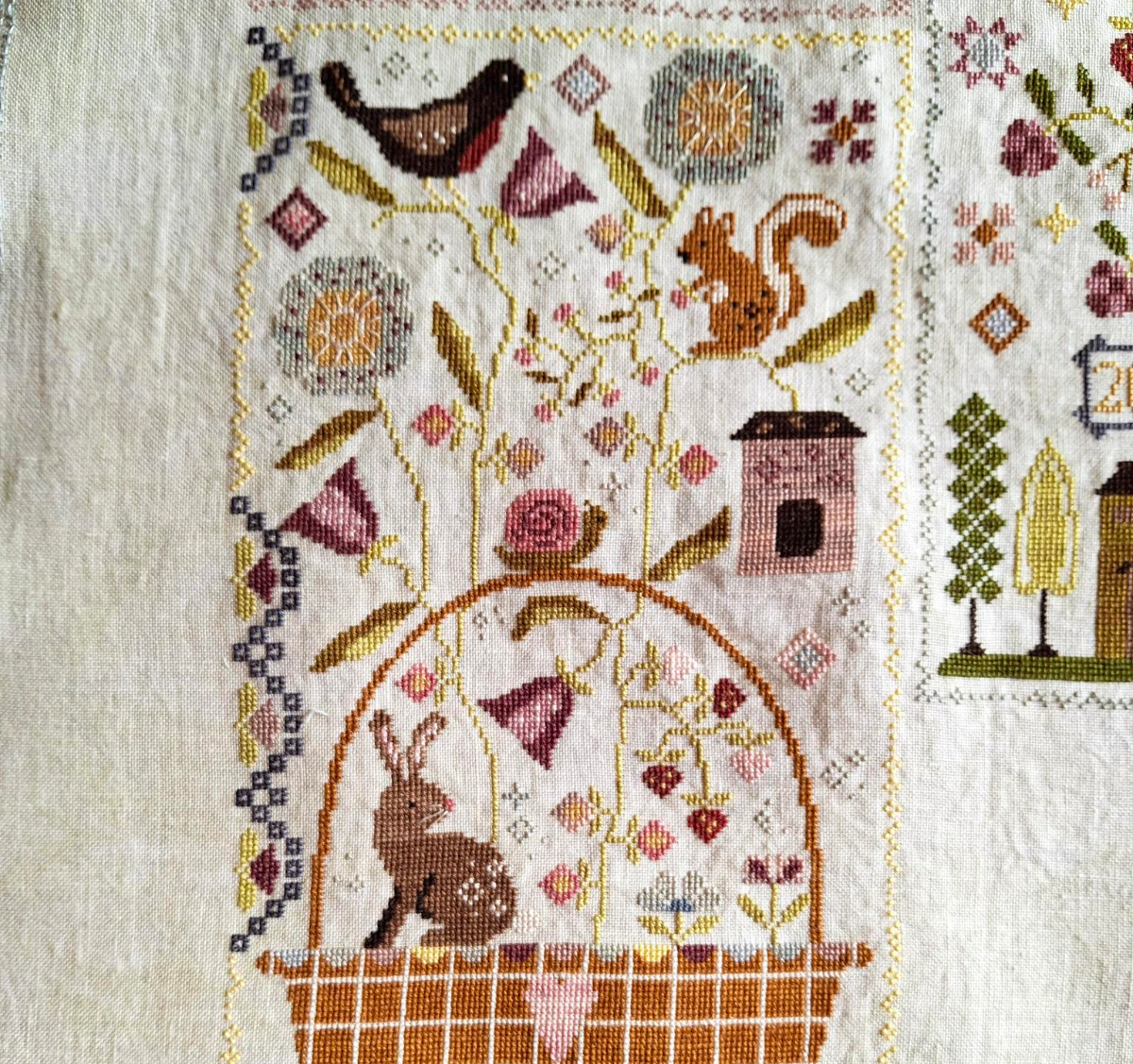 Among the Petals - Blueberry Ridge - Cross Stitch Pattern