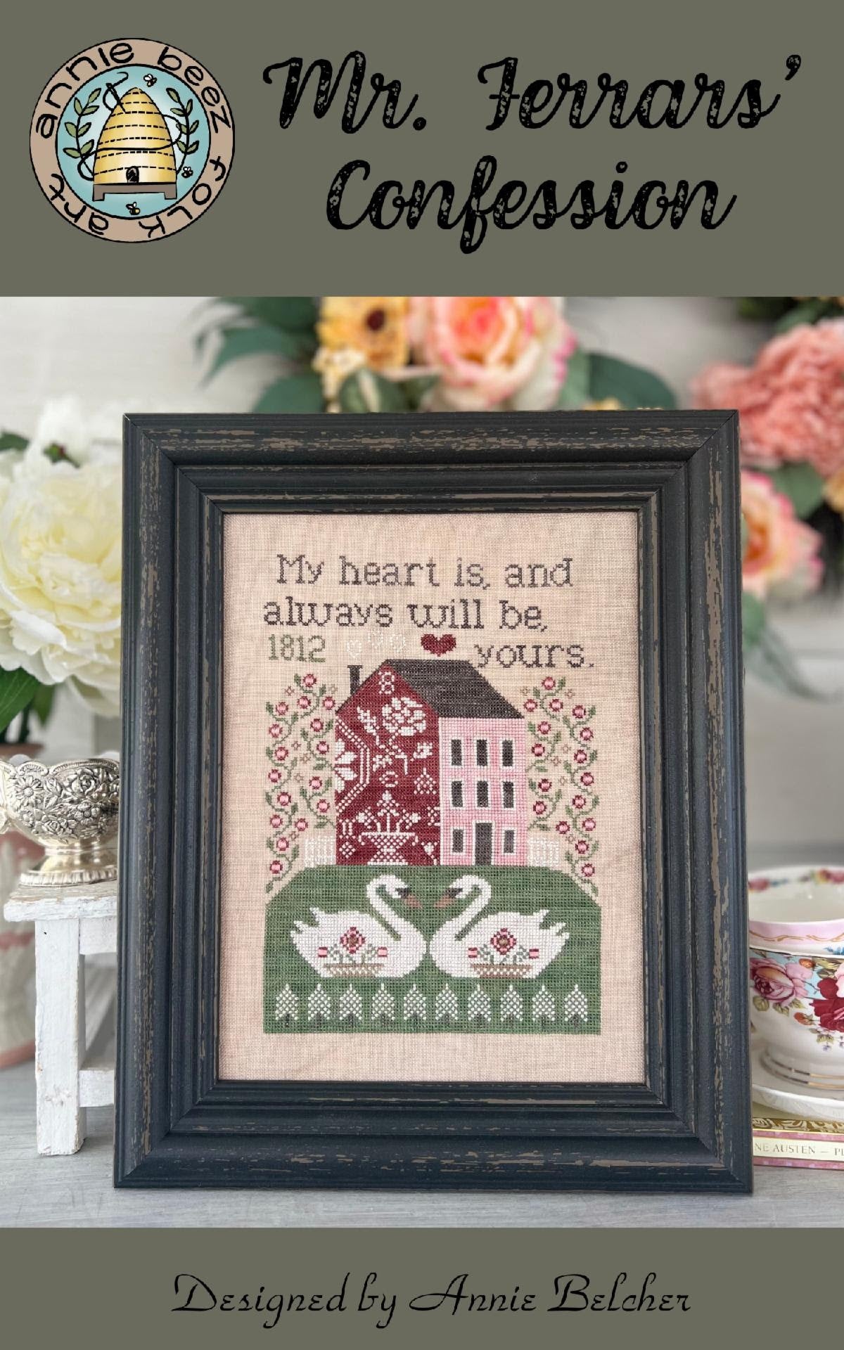 Mr. Ferrars' Confession - Annie Beez - Cross Stitch Pattern, Needlecraft Patterns, The Crafty Grimalkin - A Cross Stitch Store