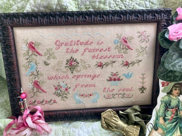 PREORDER With Gratitude - JBW Designs - Cross Stitch Pattern, Needlecraft Patterns, The Crafty Grimalkin - A Cross Stitch Store